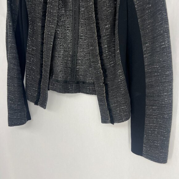 Express Chain Ruffle Open Front Blazer - Picture 3 of 11